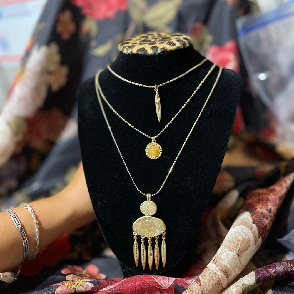 NWT Lucky Brand Long Layered Necklace